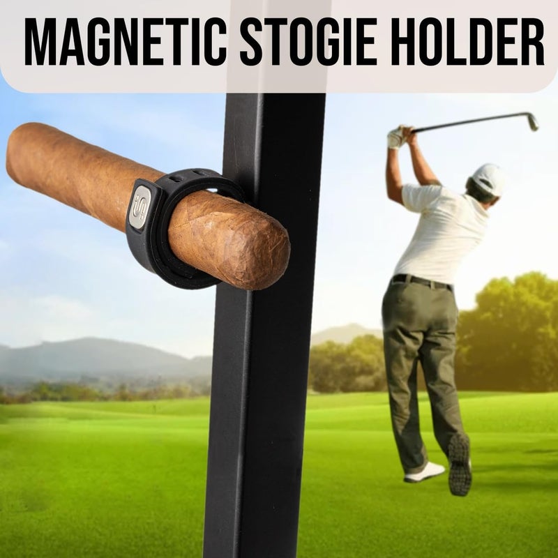 HODL 21 StogieStay Magnetic Stogie Holder - Portable Stogie Clip for Golf Carts & Accessories for Men - Premium Golf Gifts - Perfect for Fishing, Grilling, Camping & Sporting Events - Image 2